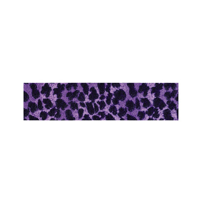 Purple And Black Cheetah Print Bed Runner