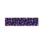 Purple And Black Cheetah Print Bed Runner