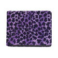 Purple And Black Cheetah Print Bifold Wallet