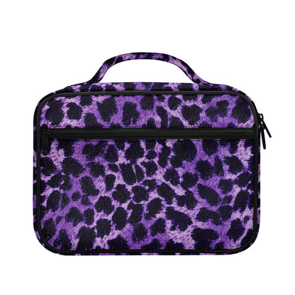 Purple And Black Cheetah Print Briefcase Bible Bag
