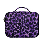 Purple And Black Cheetah Print Briefcase Bible Bag