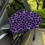 Purple And Black Cheetah Print Car Side Mirror Covers