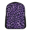 Purple And Black Cheetah Print Casual Backpack