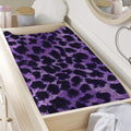 Purple And Black Cheetah Print Changing Pad Cover