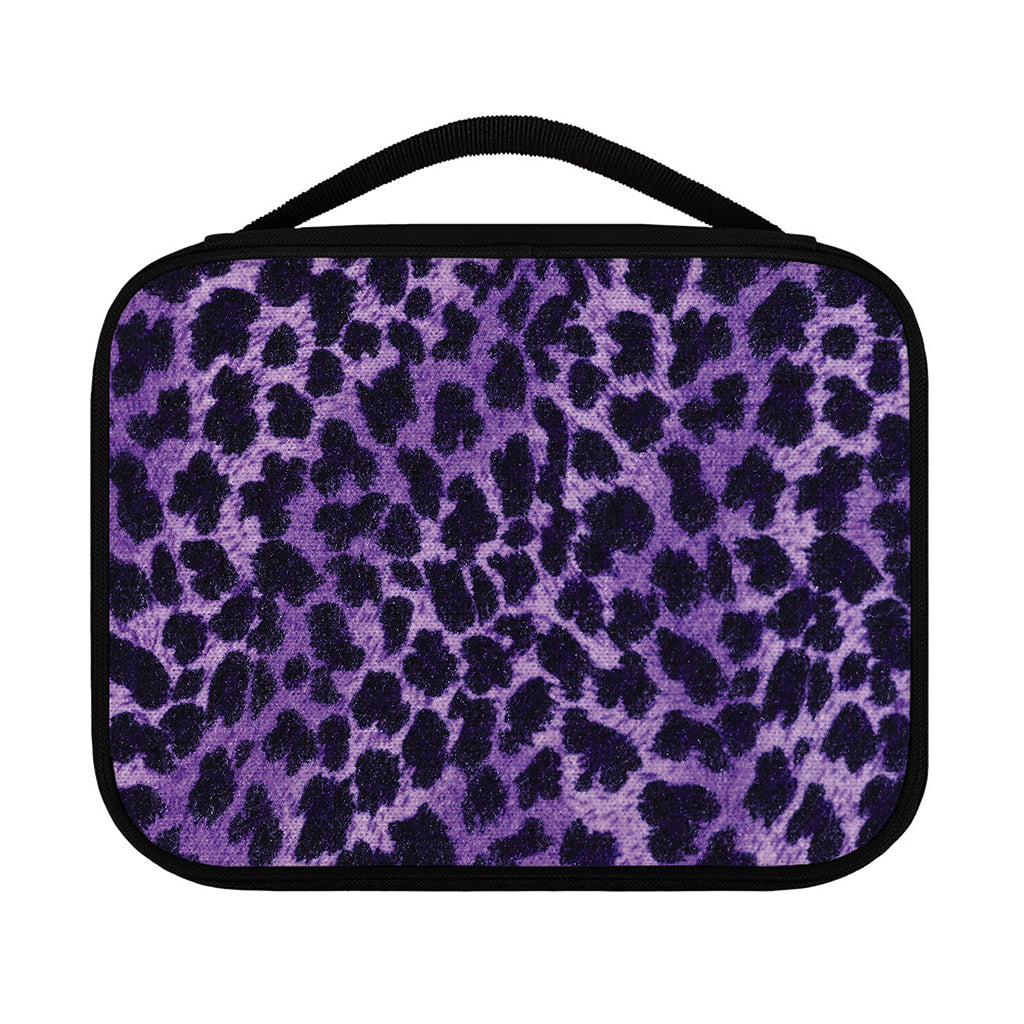 Purple And Black Cheetah Print Classic Bible Case