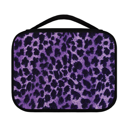 Purple And Black Cheetah Print Classic Bible Case