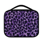 Purple And Black Cheetah Print Classic Bible Case