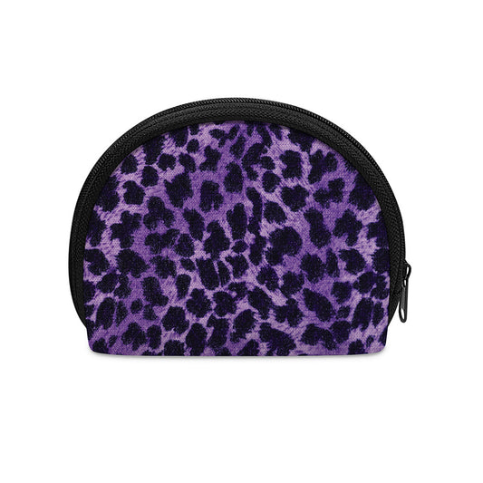 Purple And Black Cheetah Print Coin Purse