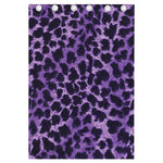 Purple And Black Cheetah Print Curtain