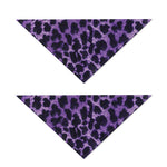 Purple And Black Cheetah Print Dog Bandana