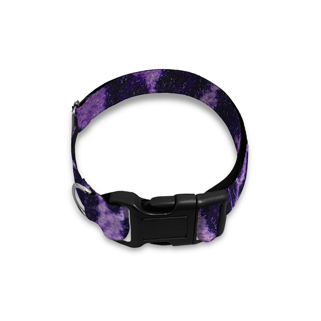 Purple And Black Cheetah Print Dog Collar