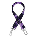 Purple And Black Cheetah Print Dog Seat Belt