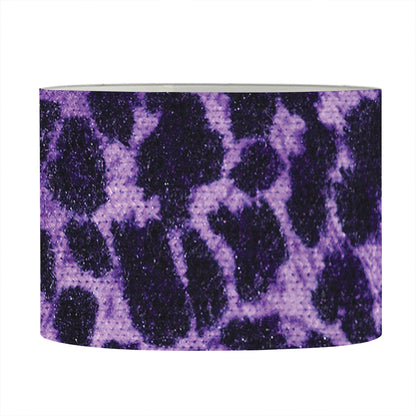 Purple And Black Cheetah Print Drum Lamp Shade