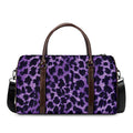 Purple And Black Cheetah Print Duffel Bag