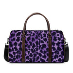 Purple And Black Cheetah Print Duffle Bag