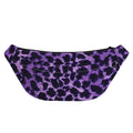 Purple And Black Cheetah Print Fanny Pack