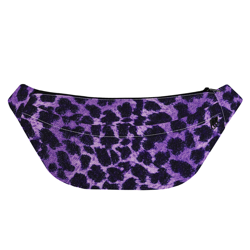 Purple And Black Cheetah Print Fanny Pack