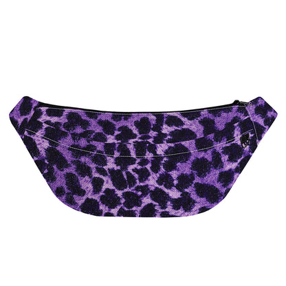 Purple And Black Cheetah Print Fanny Pack