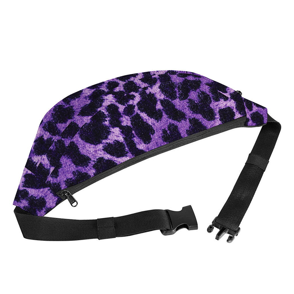 Purple And Black Cheetah Print Fanny Pack