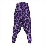 Purple And Black Cheetah Print Hammer Pants