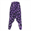 Purple And Black Cheetah Print Hammer Pants