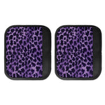 Purple And Black Cheetah Print Handle Covers