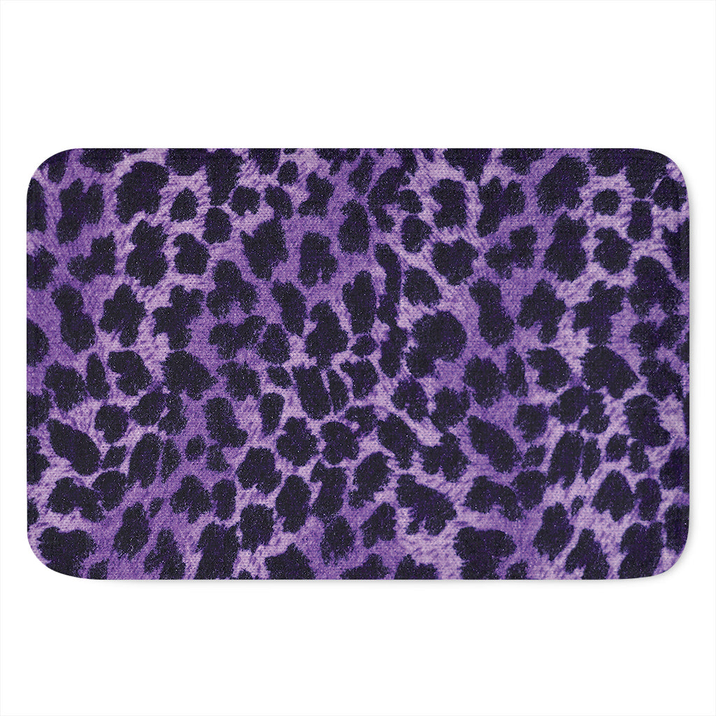 Purple And Black Cheetah Print Indoor Door Mat