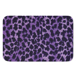 Purple And Black Cheetah Print Indoor Door Mat