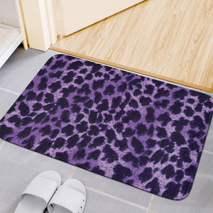 Purple And Black Cheetah Print Indoor Door Mat