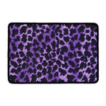 Purple And Black Cheetah Print Kitchen Mat