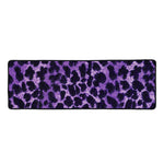 Purple And Black Cheetah Print Long Kitchen Mat