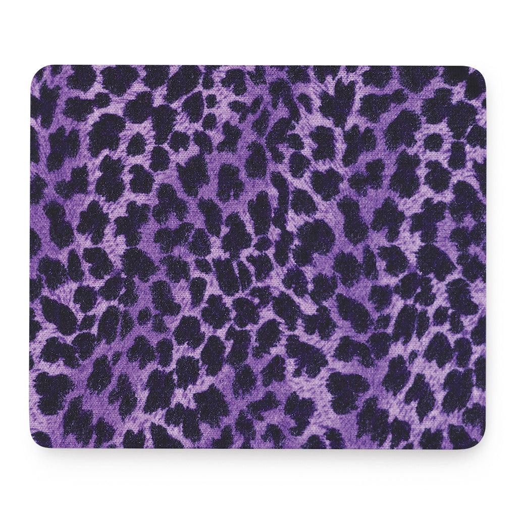 Purple And Black Cheetah Print Mouse Pad