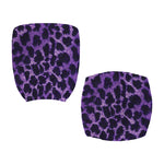 Purple And Black Cheetah Print Office Chair Cover