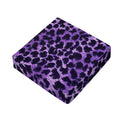 Purple And Black Cheetah Print Outdoor Seat Cushion Cover