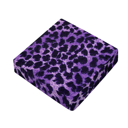 Purple And Black Cheetah Print Outdoor Seat Cushion Cover