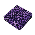 Purple And Black Cheetah Print Outdoor Seat Cushion Cover