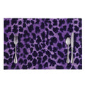 Purple And Black Cheetah Print Placemat