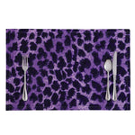 Purple And Black Cheetah Print Placemat