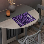 Purple And Black Cheetah Print Placemat