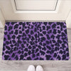 Purple And Black Cheetah Print Rubber Doormat