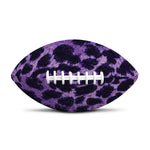 Purple And Black Cheetah Print Rugby Ball