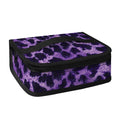 Purple And Black Cheetah Print Small Lunch Bag
