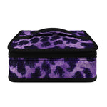 Purple And Black Cheetah Print Small Lunch Bag
