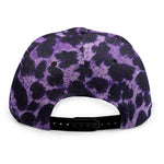 Purple And Black Cheetah Print Snapback Cap