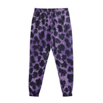 Purple And Black Cheetah Print Sweatpants