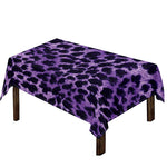 Purple And Black Cheetah Print Tablecloth