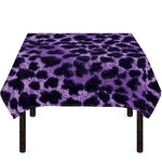 Purple And Black Cheetah Print Tablecloth
