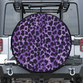 Purple And Black Cheetah Print Tire Cover