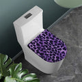 Purple And Black Cheetah Print Toilet Lid Cover