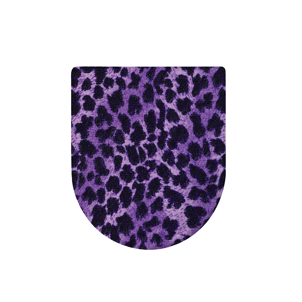 Purple And Black Cheetah Print Toilet Lid Cover